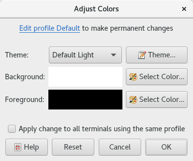 Picture of Adjust Colors dialog.